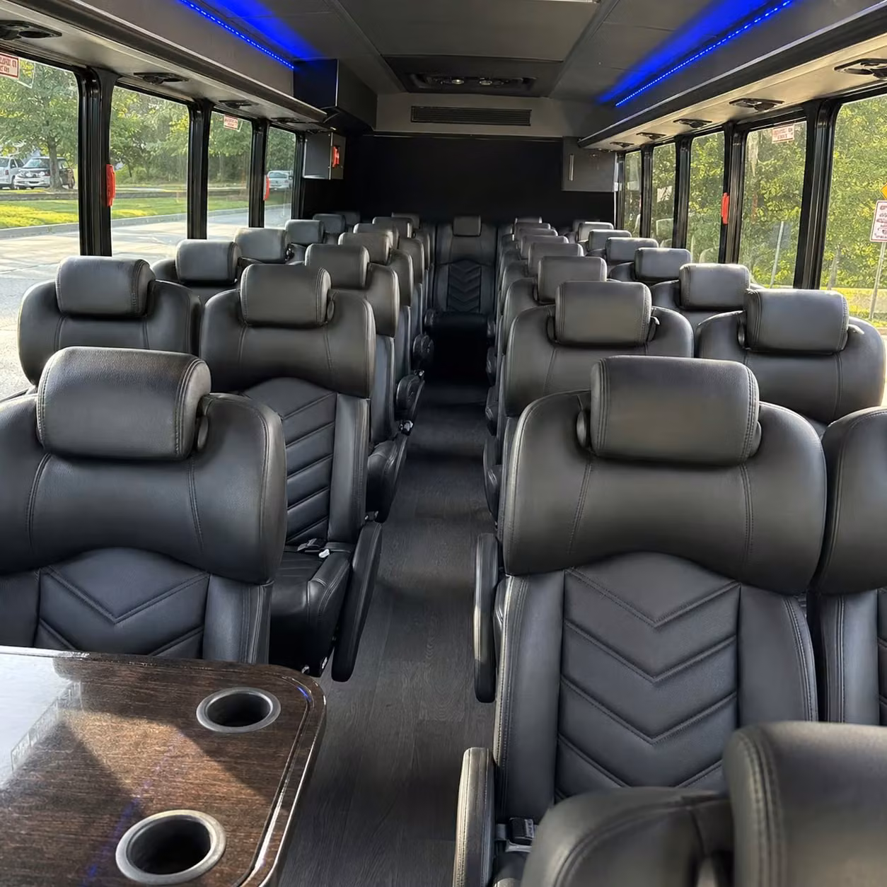 25 passenger minibus inside