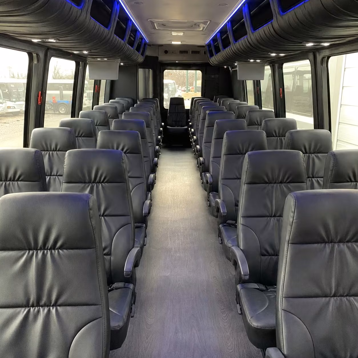 30 passenger minibus inside