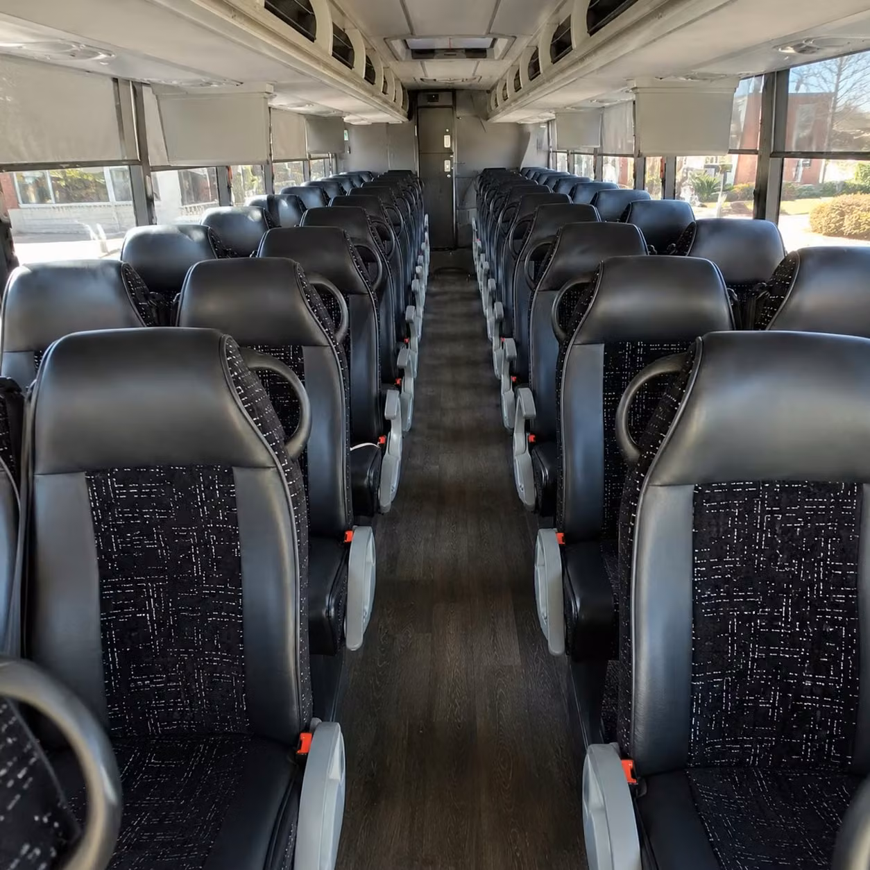 bellingham charter bus rental interior